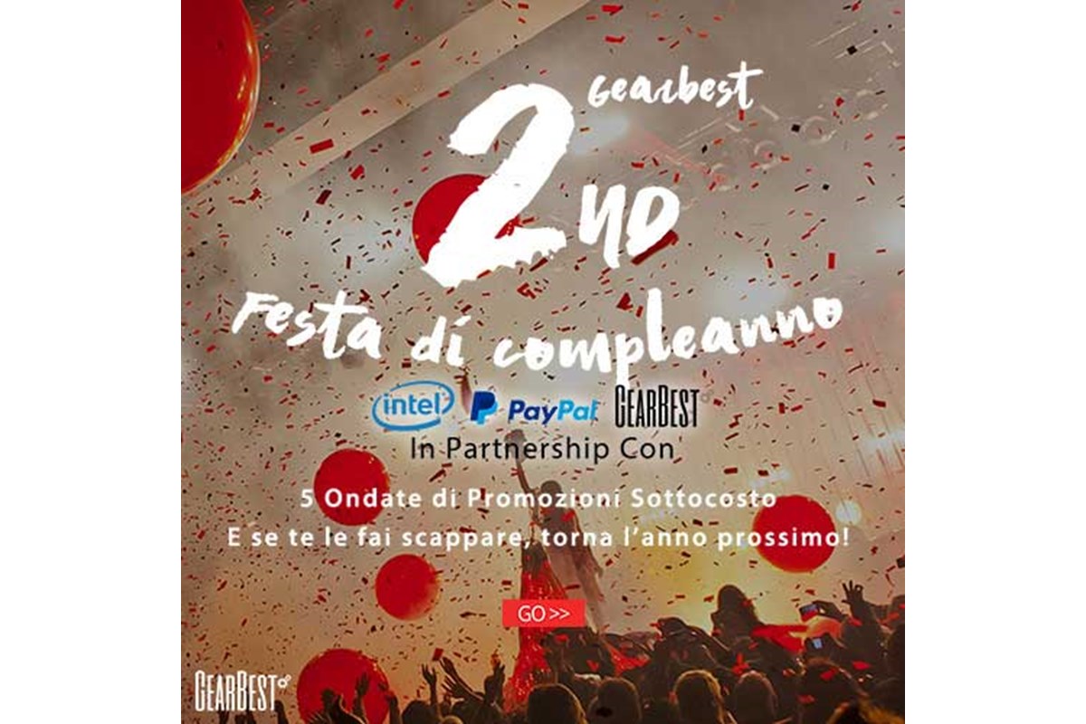 4 giorni di promozioni su GearBest per il 2° Anniversario