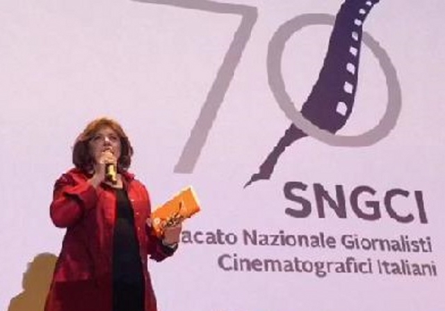 70 nei 70 con Laura Delli Colli, Pres. SNGCI, Lino Banfi ed Eleonora Giorgi