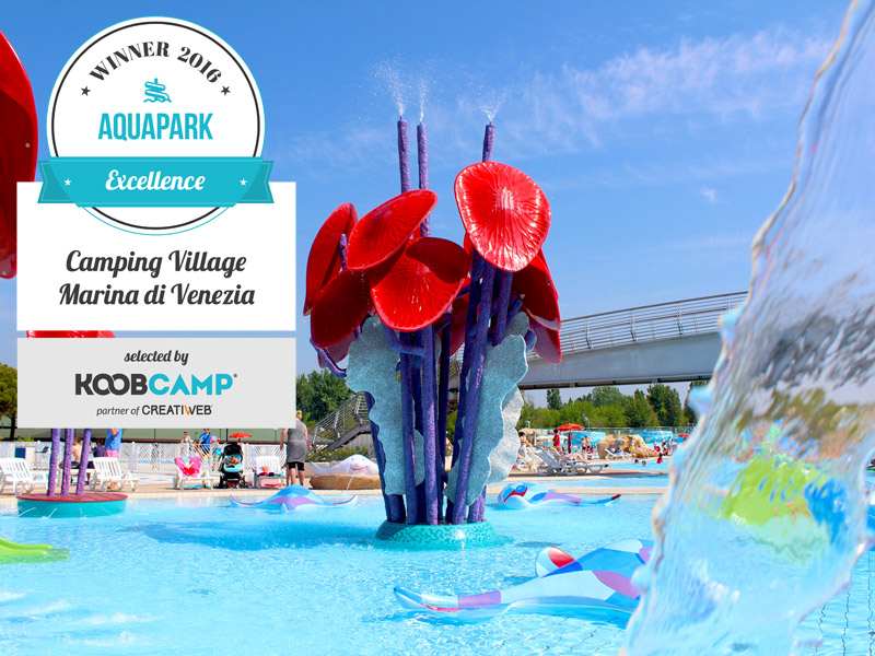 Camping Village Marina di Venezia vince il premio per il miglior camping con Aquapark
