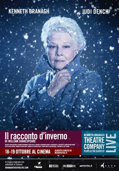 Solo fino al 19 ottobre al cinema IL RACCONTO DI INVERNO con la Kenneth Branagh Theatre Company