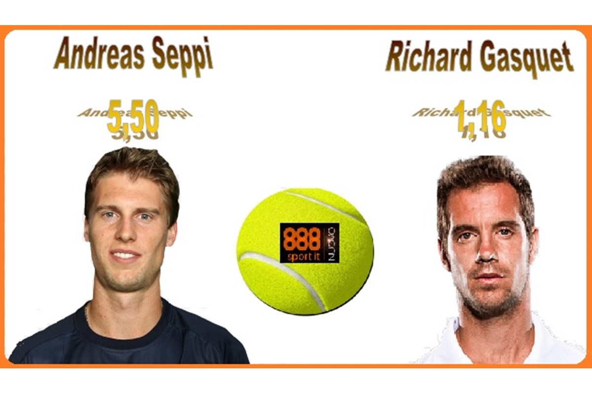 Internazionali Tennis: Seppi a 5,50 contro Gasquet