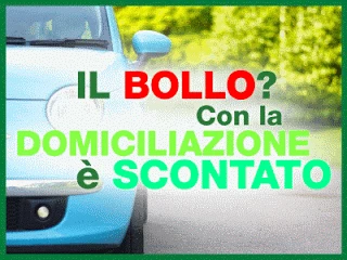 Bollo Auto: Sconto del 10% con la Domiciliazione Bancaria