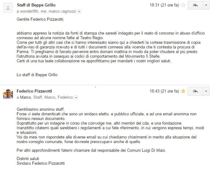 Federico Pizzarotti è stato sospeso dal Movimento 5 Stelle con un post sul blog di Grillo