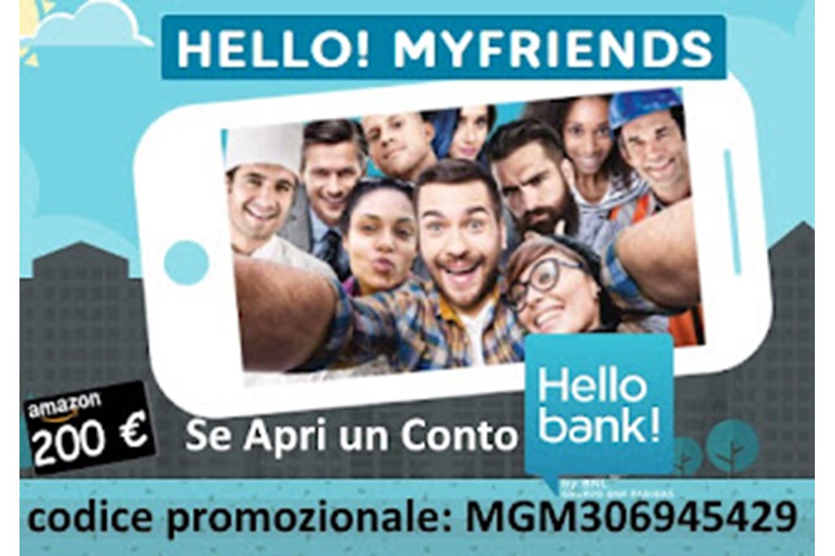 Hello Bank! + Presenta un Amico = Hello! MyFriends