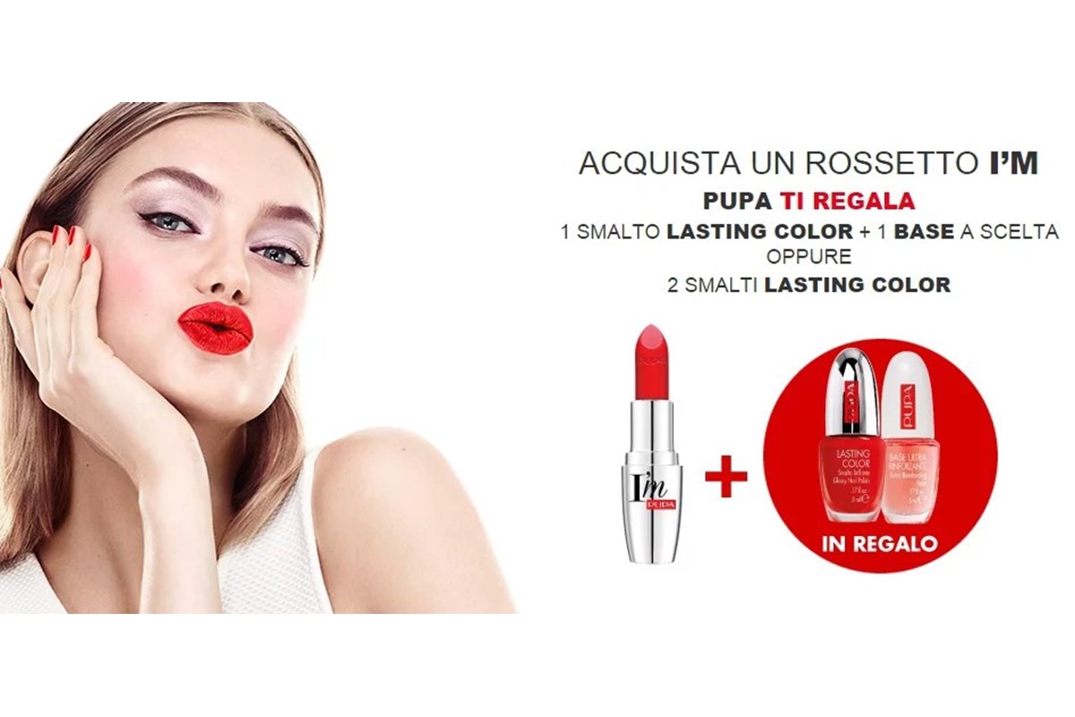 Omaggi con acquisto Pupa: presenta il coupon e scegli il tuo premio